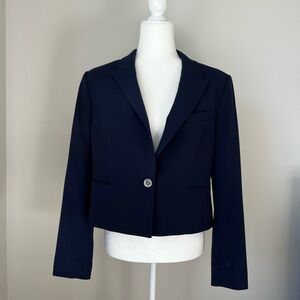 NWOT Michael Kors Midnight Blue Cropped Blazer